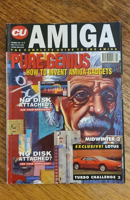 CU AMIGA MAGAZINE - OCTOBER 1991 - Commodore Amiga! Rare!