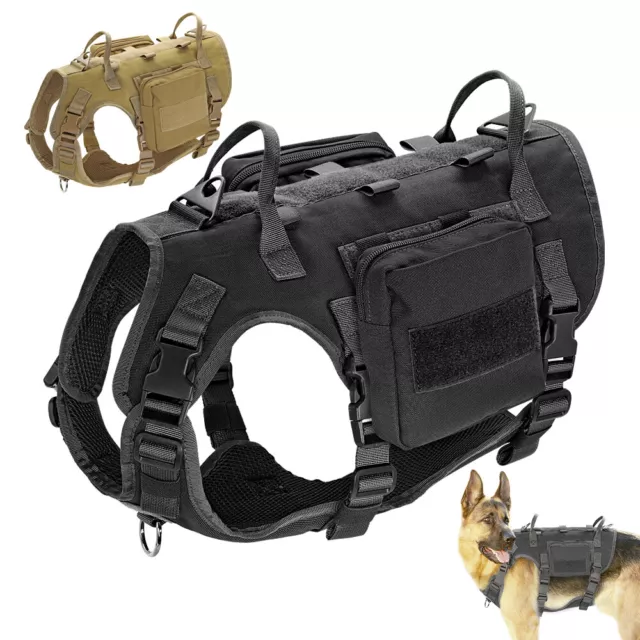 Pettorina tattica per cani militare addestramento Imbragature con maniglia M/L