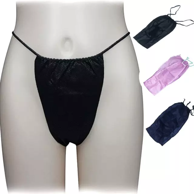 30 PCS Disposable Panties in White for Women, Men, Bikini Panties, One Time  Use Underwear for Travel, Spa, Waxing
