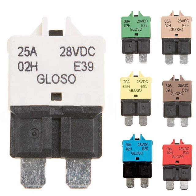 FUSIBLE POUR DISJONCTEUR LameAutomobile Marine Voiture Rearmable 12v