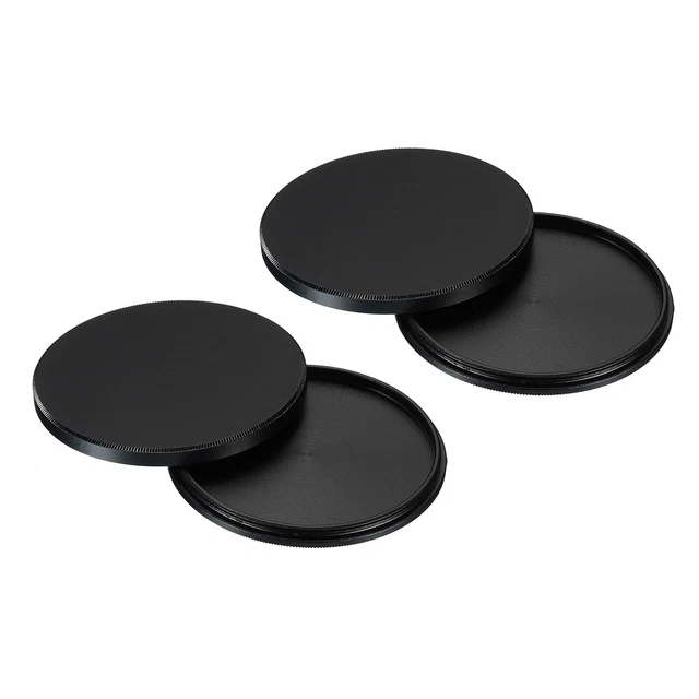 58 mm tapa de pila de filtro de lente 2 pila de filtro funda protectora negra