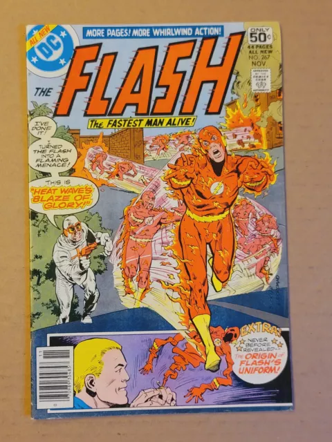 FLASH #267 (DC: 1978) Origin Flash Costume; Heat Wave Appearance FN (6.0)