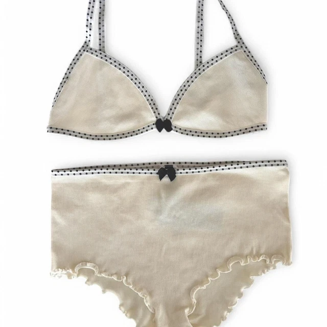 PRETTY LITTLE THING Blue Blue 3 Piece Lingerie Set Thong Bra Suspender  Straps 6.95 - PicClick UK