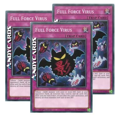 3x Virus Piena Forza Full Force Virus Ultra R Lckc It049 1ed Yugioh Eur 1 00 Picclick It