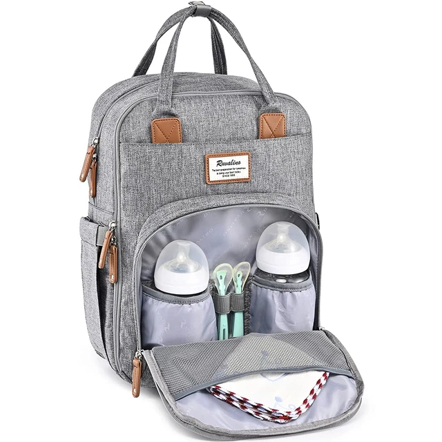 Diaper Bag Backpack, RUVALINO Multifunction Travel Back Pack Maternity Baby and 3