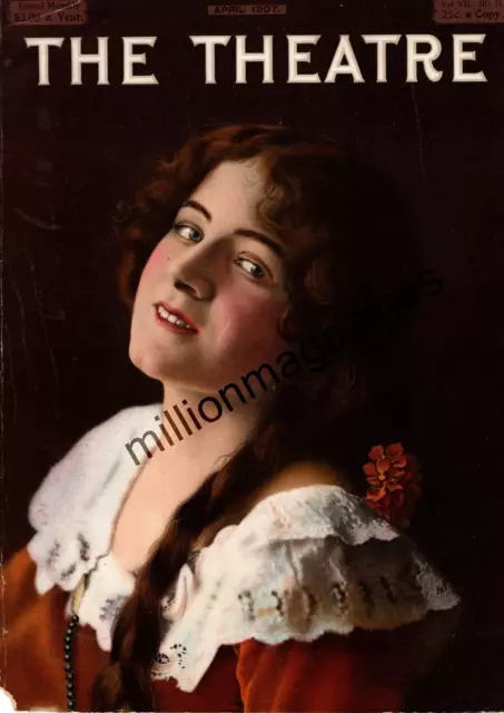 1907 Original Theatre Cover Only - April - Frances Starr in Rose of the Rancho