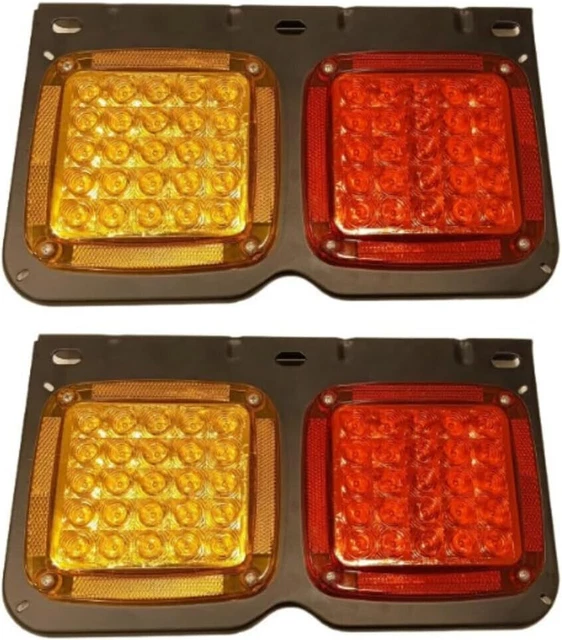 Jeu De Feux Arrière Pour Tracteur Mahindra - Ampoules 12V, Compatible Avec Les Modèles Bhumiputra, Pièce De Rechange Pour Éclairage Et Sécurité