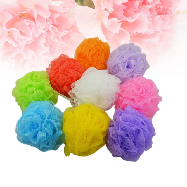 8 Stück Duschkugel Weiche Badekugel Mesh Blasennetze Bad Scrub Badebürsten mit h