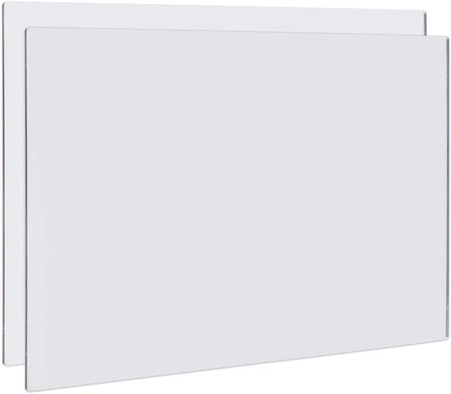 Bright Creations 2 Pack Acrylic Mirror Sheets for Wall Decor, 3Mm Shatter Resist