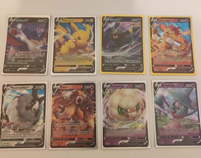 Lot De 8 Cartes Pokémon V MINT_Bloc Épée et Bouclier FR 2021/2022