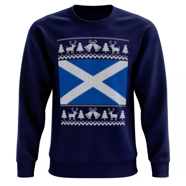 Unisex Scotland Flag Sweatshirt Pattern Christmas Present Glasgow Scottish North