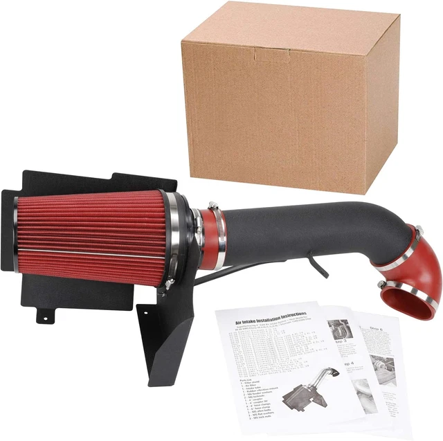 4" Cold Air Intake System + Heat Shield for 1999-2006 Gmc/Chevy V8 4.8L/5.3L/6.0