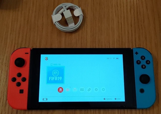FULLY TESTED - Nintendo switch 32GB  - Neon Red & Blue Joy-Con