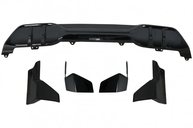 Kit 3 Spoiler Paraurti Anteriore Universale In ABS Nero, Per Auto, Resistente E Facile Installazione