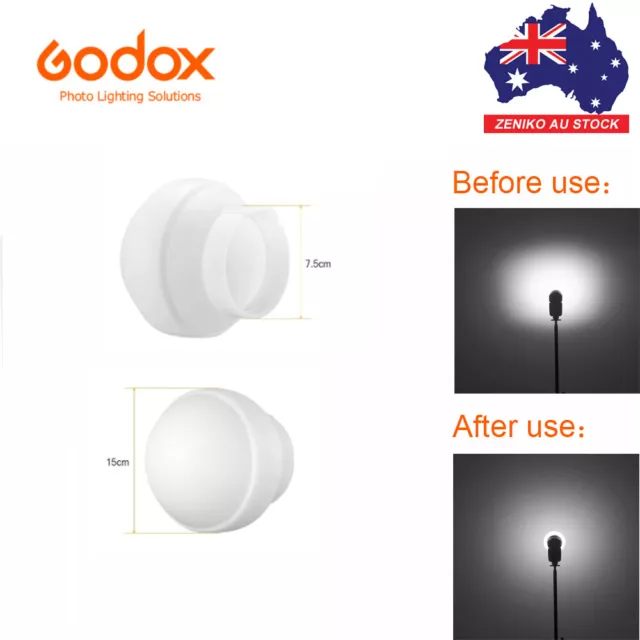 AU Godox AK-R22 Softball Silica Gel Diffusion Dome Kit For Photographic Lighting