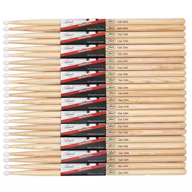 Artist DSO5AN Oak Drumsticks w/ Nylon Tips 12 Pairs