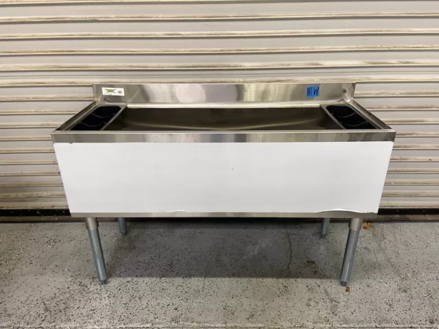 NEW 18X48 Ice Storage Bin Under Bar Stainless Steel Insulated NSF Regency #7250 NEW 18X48 Ice Storage Bin Under Bar Stainless Steel Insulated NSF Regency #7250