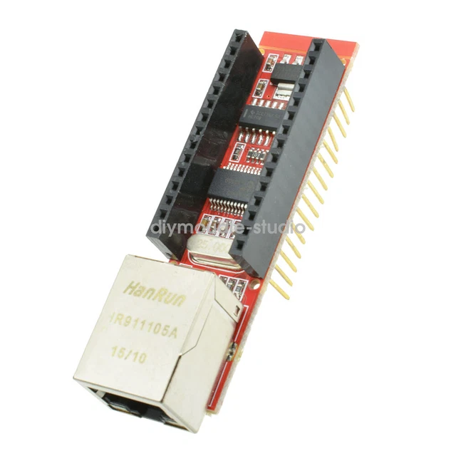 2PCS ENC28J60 Ethernet Shield For Arduino Nano V3.0 RJ45 Webserver Module
