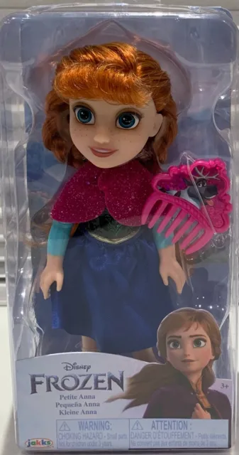 Disney Frozen Petite Anna Fashion Doll with Comb 6" Girls Kids Toy NEW