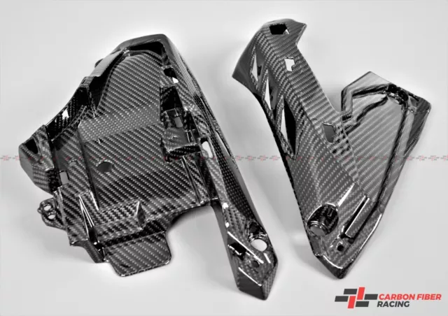 2016-2021 Yamaha FZ-10, MT-10 Engine Cover Brackets - 100% Carbon Fiber 3
