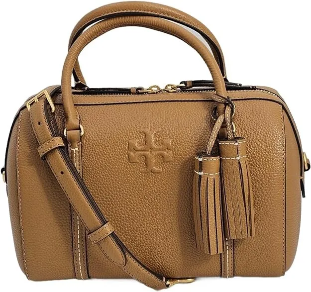 Tory Burch 141955 Thea Tan With Gold Hardware Leather Women's Small Satchel Bag