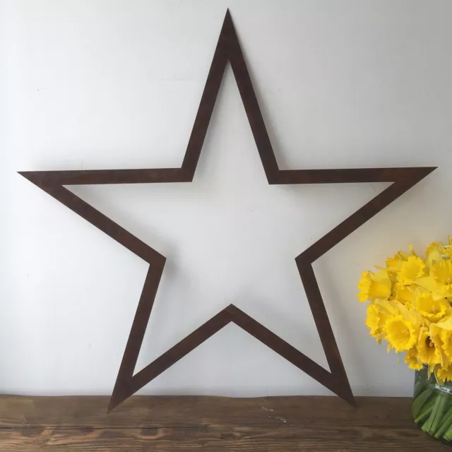 XL Star Decoration , Home & Garden , Rusty Wall Art  ,UK Made & Fast Delivery