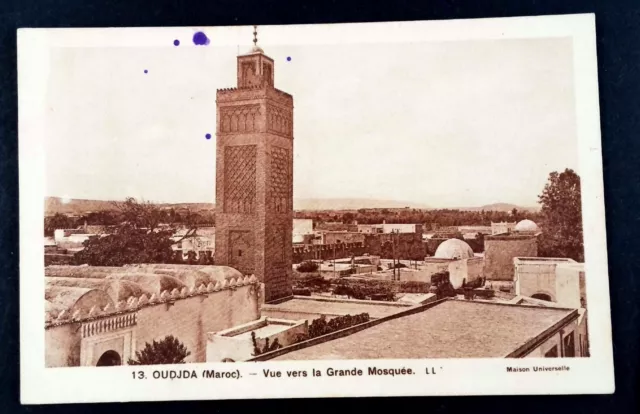 Maroc Oujda La Grande Mosquee    Cpa 592