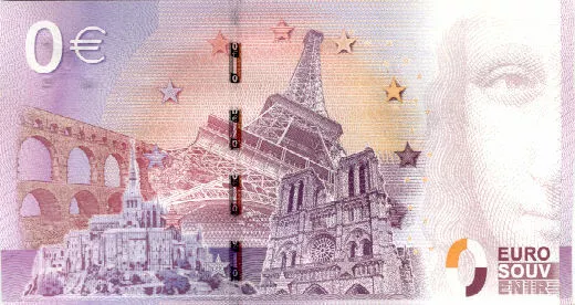 44 SAINT-NAZAIRE Sous-marin Espadon, 2015, Billet 0 Euro Souvenir 2