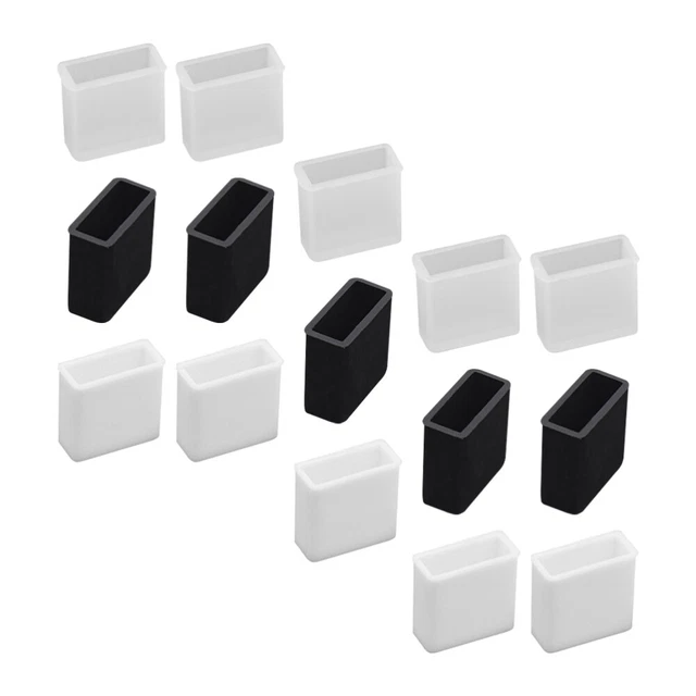 Bouchons Anti-Poussière RCA - Lot 24 Pièces - Silicone - Noir Et Blanc
