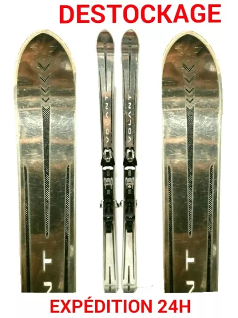 ski adulte occasion VOLANT "SILVER" taille : 175 cm--1 mètre 75 + fixations