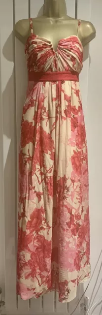 Gorgeous 100% Silk Ted Baker Size 3 Maxi Dress VGC