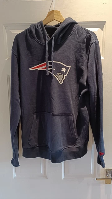 Mens Blue M Medium New Era NFL New England Patriots Hoody