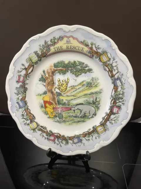 Royal Doulton Disney The Winnie The Pooh Collection Plate “The Rescue ”