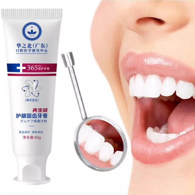 Zahnfleischschutz straffende Zahnpasta Enzym Atemaufhellung Y4O0