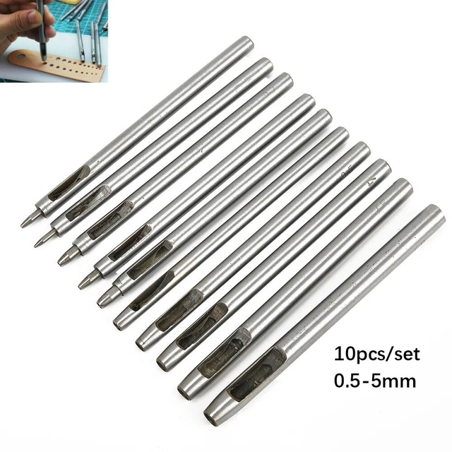 Ponch Cuir Outils Perforateur Rond Acier Travail 45 # Acier de Haute Qualité