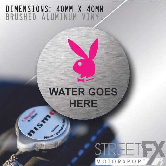 RADIATOR CAP STICKER PLAYBOY for Toyota Nissan Mazda Subaru Holden Ford