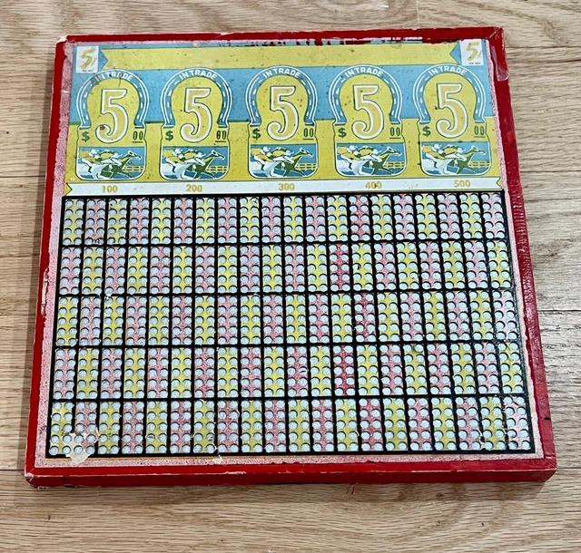 Vintage Unused Punch Board
