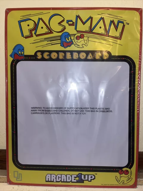 PAC-MAN Tin Scoreboard with Dry Erase Kit ARCADE1up Whiteboard mounting kit