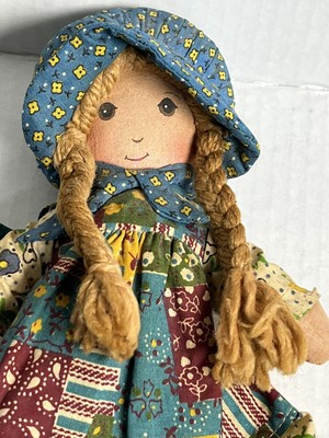 Vintage 1970's Knickerbocker The Original HOLLY HOBBIE 9" Miniature Rag Doll
