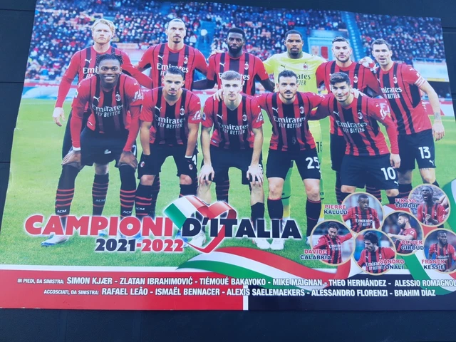 Maxi Poster Guerin Sportivo Milan Champion D'Italie 1978-79 N°20 - 91x60 Cm