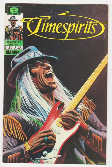 Timespirits #5 Marvel/Epic Comic Book Jimi Hendrix App