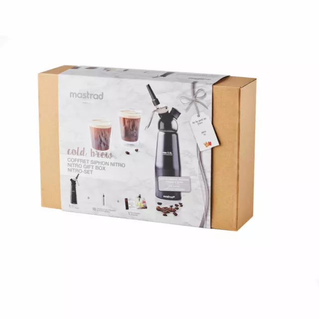 Mastrad Nitro Cold Brew Set cadeau 3 pcs. machine à café froid thé boissons