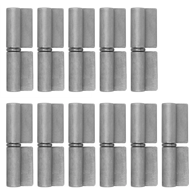 9 Pack Weldable Lift Off Hinges, 3-1/8" x 1" Heavy Duty Weld-on Flag Hinges