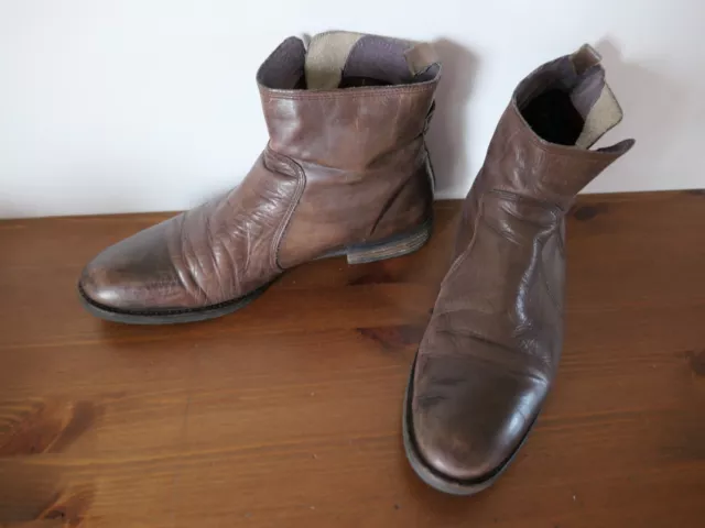 Bottes Bottines bottilons en cuir homme T 44 marron