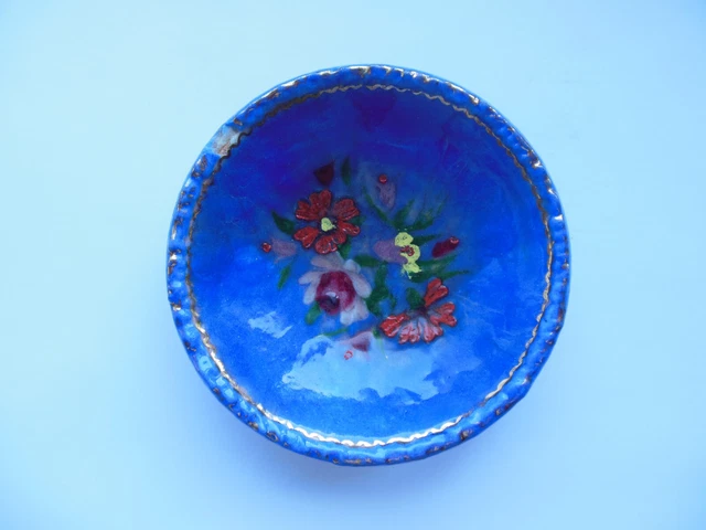ANCIEN VIDE POCHE Coupelle Baguier Emaux De Limoges Signé Granger Forme