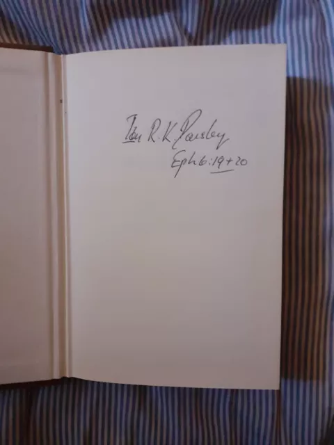 Ian Paisley: The Man & His Message: 1st Edition: SIGNED: 1976: Super Rare