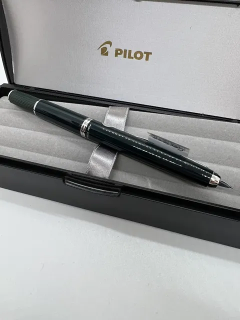 Pilot Fountain Pen Capless Fermo Dark Green Body F-Nib Japan Import FCF-2MR-DG-F