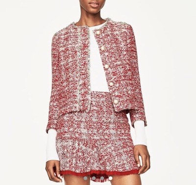 Zara Donna Abbigliamento Cappotti e giubbotti Giacche Giacche in tweed Giacca in tweed 