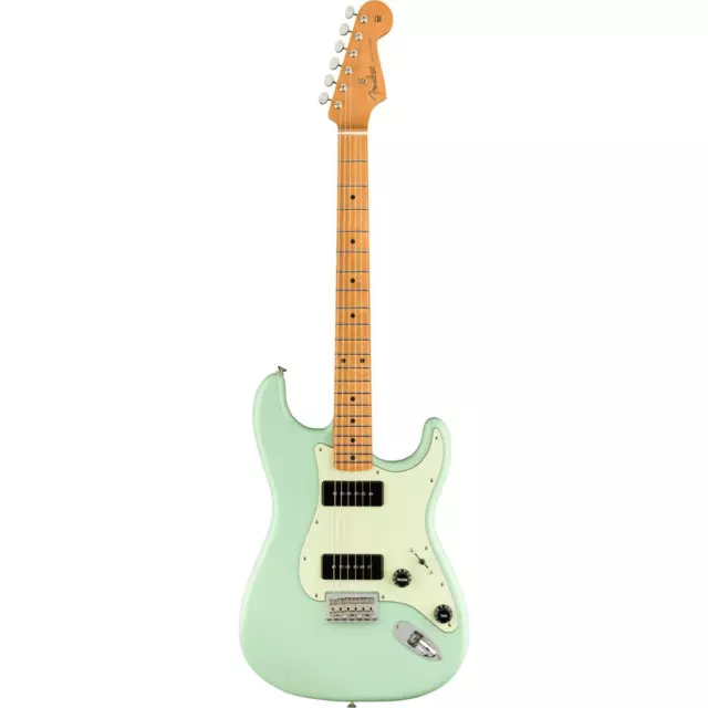 Fender Noventa Stratocaster Electric Guitar, Maple Fingerboard, Surf Green