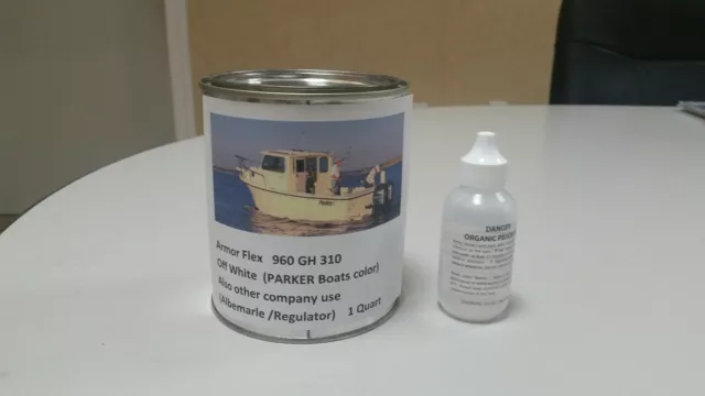 White gelcoat (Parker Color) repair kit with wax with Hardner 1Pint